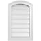 Ekena Millwork Arch Top Surface Mount PVC Gable Vent: Non-Functional, w/2"W x 1-1/2"P Brickmould Frame, 14"W x 20"H GVPAR14X2002SN - alternate 1